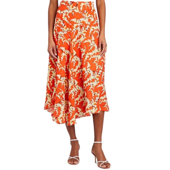 A.L.C.| NEW $395 Lev Floral Asymmetrical Slip Skirt, Size 4 - Picture 3 of 11